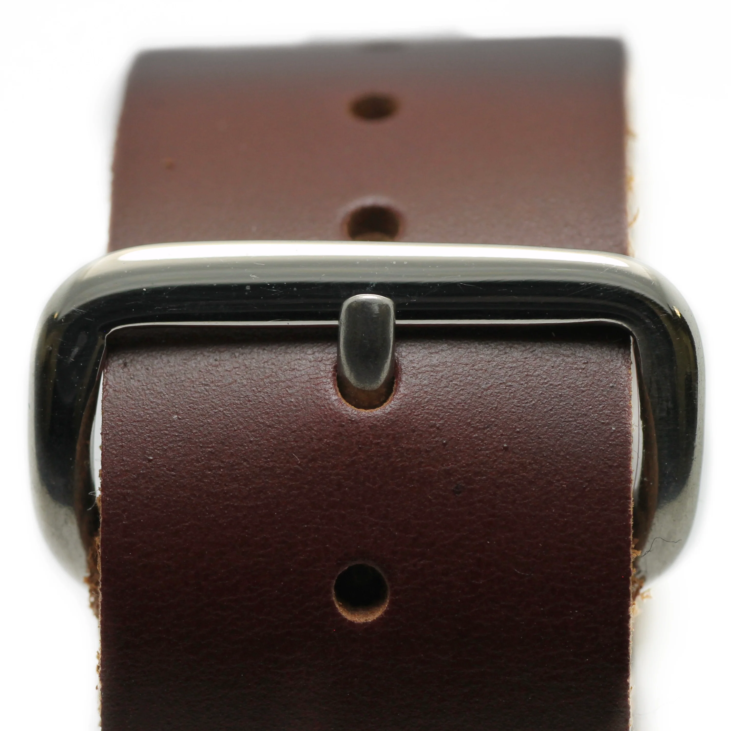 Leather Military Style Watch Strap - Image 4
