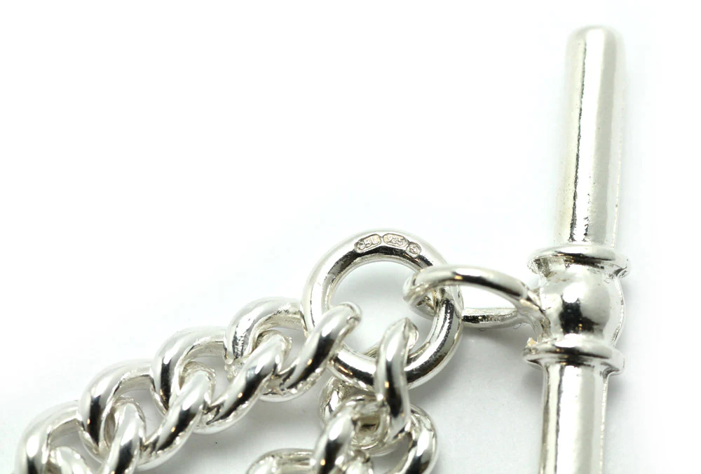 Pocket Watch Chain Single Curb Albert - Image 3